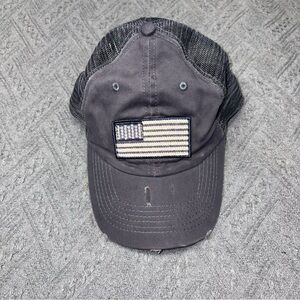Torrid Charcoal Flag Patch Cap